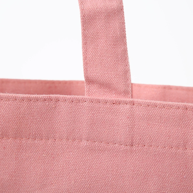 Manufacturers Wholesale Custom Pink Cotton Bag Shopping Canvas Bag