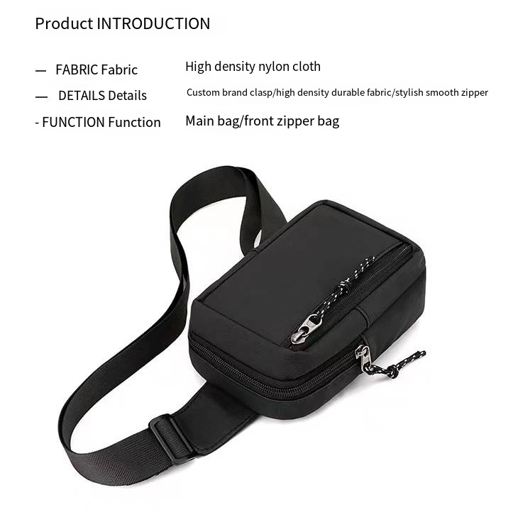 Men&prime;s Small Chest Bag Crossbody Mini Bag Youth Fashion Portable Outdoor