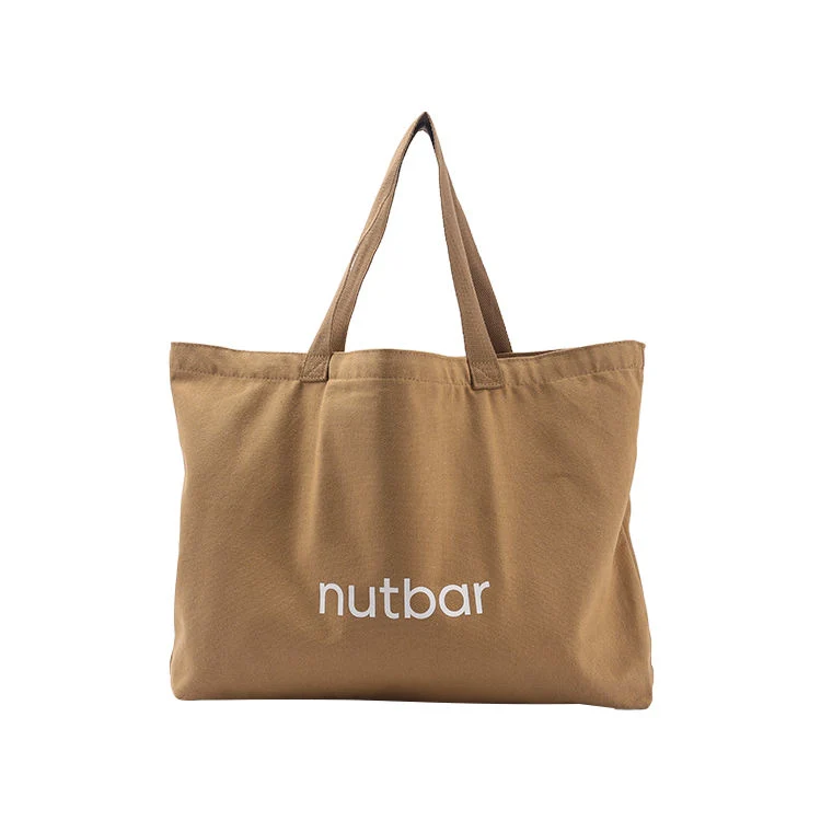 Natural Extra Large Canvas Tote Bag with Logo Printing for Shopping