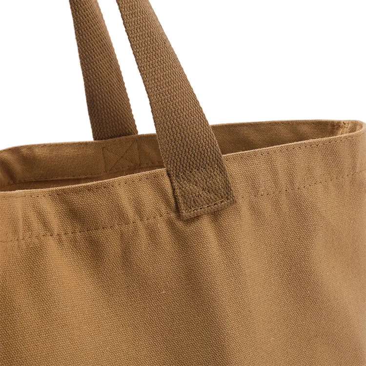 Natural Extra Large Canvas Tote Bag with Logo Printing for Shopping - Image 5
