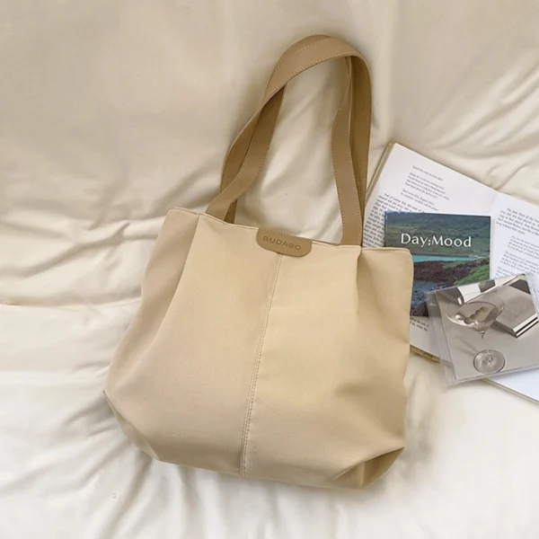 New Fashion Trend Large Capacity Minimalist Tote Bag Leisure Commuting Shoulder Bag - Image 2