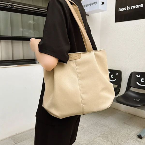New Fashion Trend Large Capacity Minimalist Tote Bag Leisure Commuting Shoulder Bag - Image 5