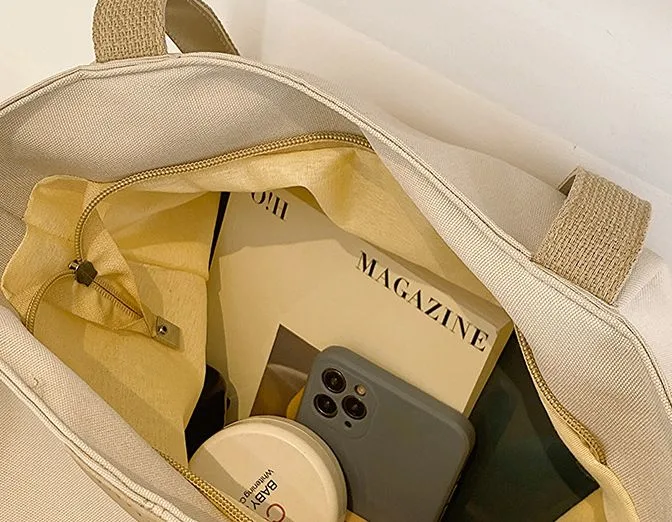 New Fashion Trend Large Capacity Minimalist Tote Bag Leisure Commuting Shoulder Bag