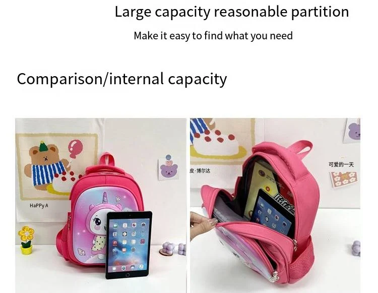 New Kindergarten Schoolbag EVA Hard Shell Backpack Waterproof Portable Children&prime;s Schoolbag