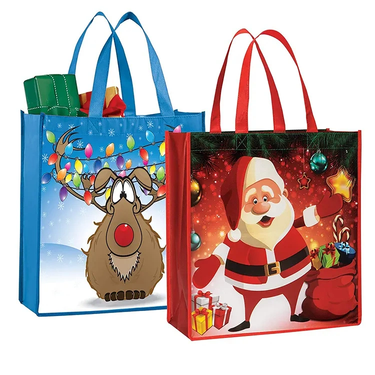 Non Woven Bag Custom Logo Printed Eco Bags Durable Handled Laminated PP Woven Bag - Image 3