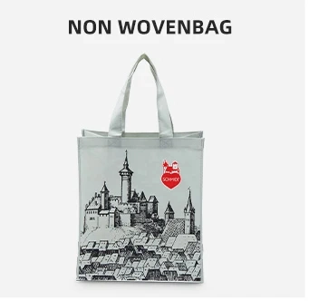 Non Woven Bag Custom Logo Printed Eco Bags Durable Handled Laminated PP Woven Bag