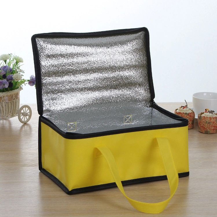 Non-Woven Insulation Bag Pearl Cotton Aluminum Foil Cooler Bag Customized