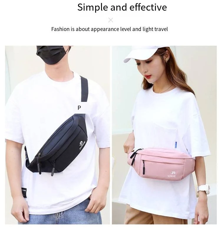 Oxford Fanny Pack Fashion Men′s and Women′s Breast Bag Sports Crossbody Bag