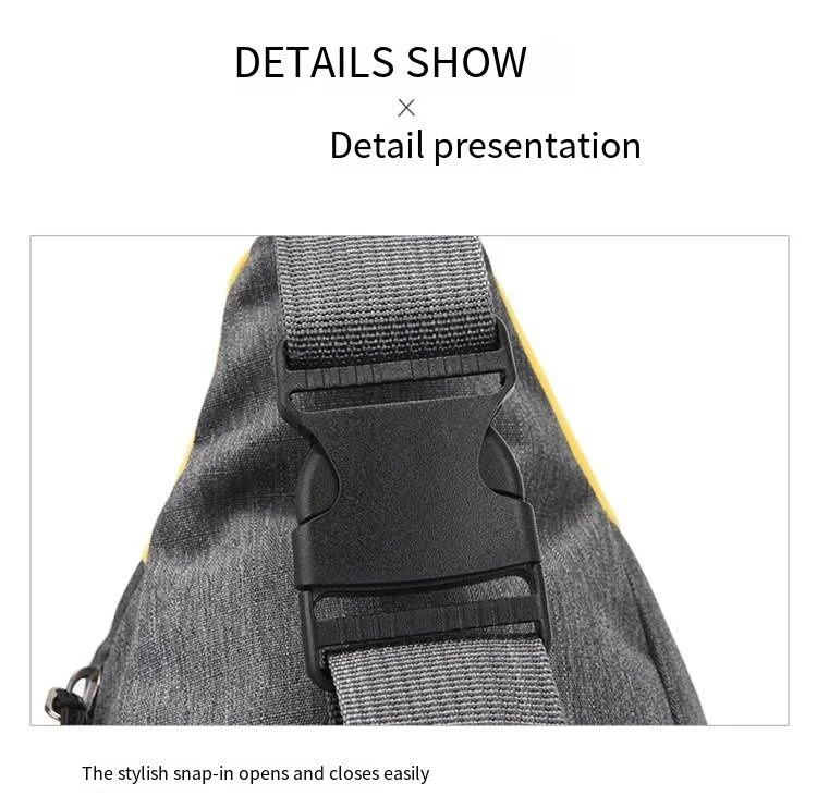 Oxford Fanny Pack Fashion Men′s and Women′s Breast Bag Sports Crossbody Bag