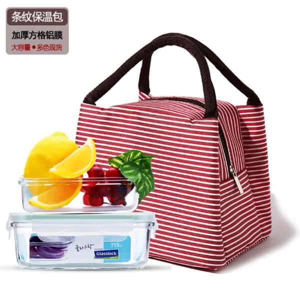 Portable Bento Bag Thermal Bag Lunch Box Bag Lunch Box Storage Bag