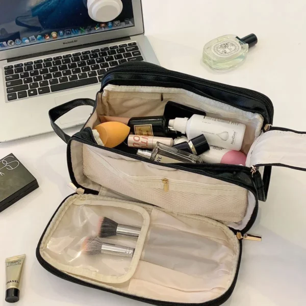 Portable Makeup Bag Makeup Brush Toiletries Skincare Travel Super Hot Storage Bag - Image 5