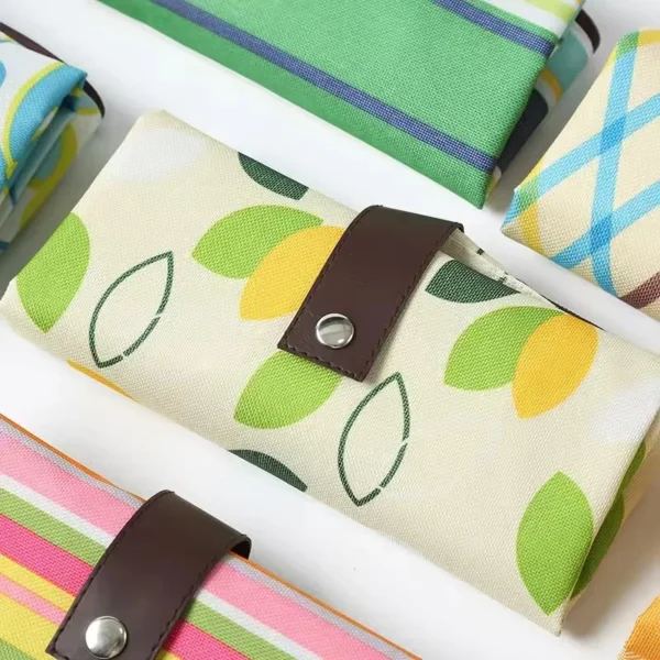 Portable Oxford Shopping Bag Waterproof Foldable Portable Oxford Bag - Image 4