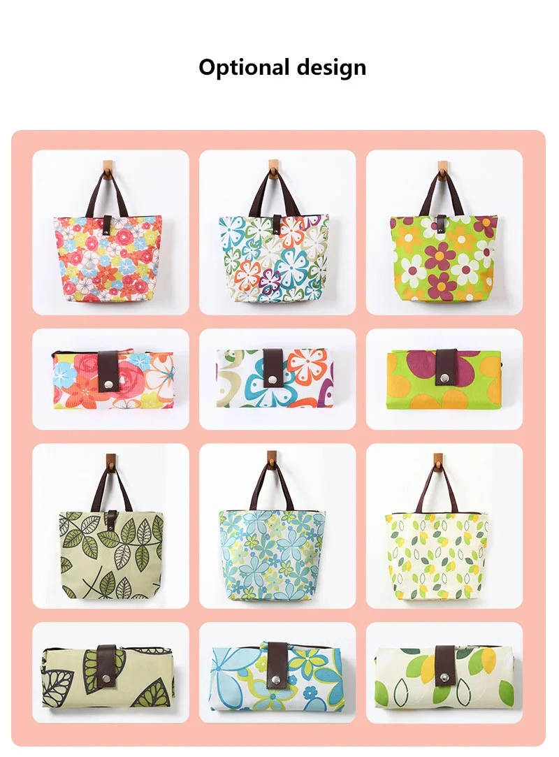 Portable Oxford Shopping Bag Waterproof Foldable Portable Oxford Bag
