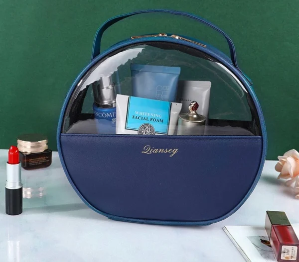 Portable Toiletry Makeup Bag Makeup Storage Bag Transparent 3-Piece Set - Image 6