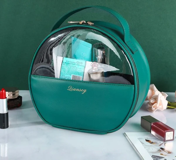 Portable Toiletry Makeup Bag Makeup Storage Bag Transparent 3-Piece Set - Image 2