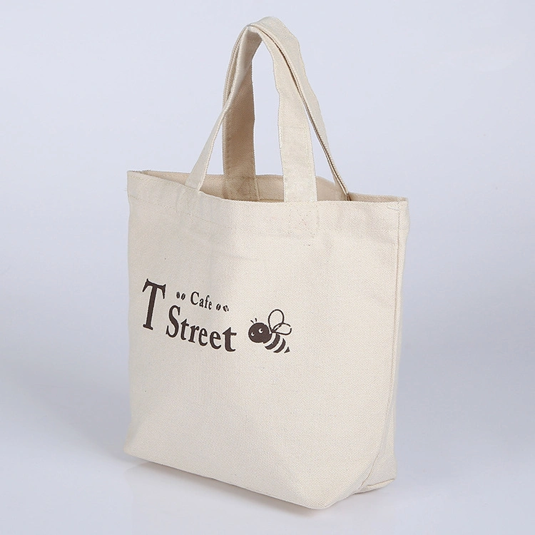 Printed Canvas Tote Bag Single Shoulder Cotton Bag Lightweight Cartoon Shopping Canvas Bag