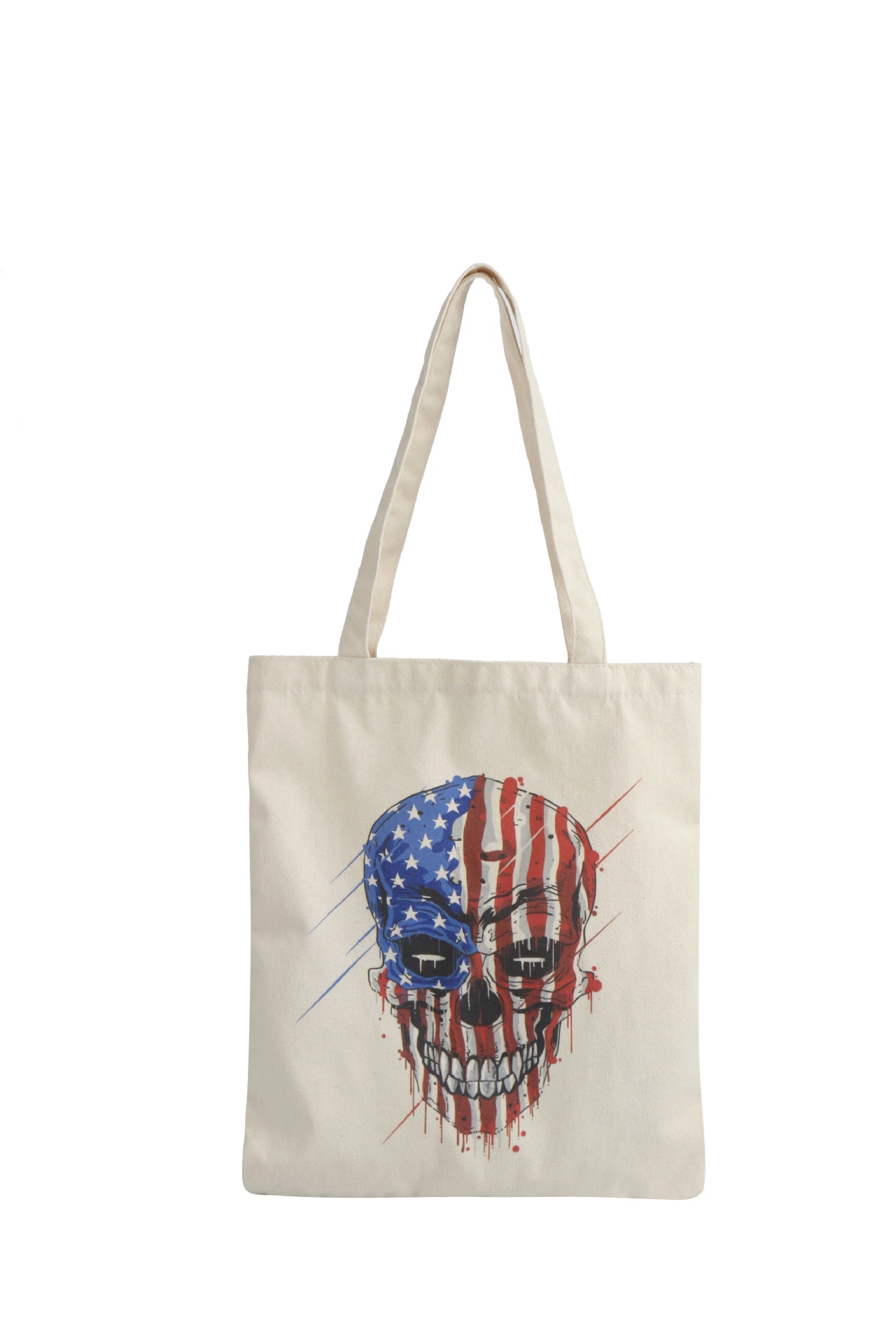 Printed Canvas Tote Women′s Shoulder Bag Holiday Decorated Candy Tote Bag - Image 4