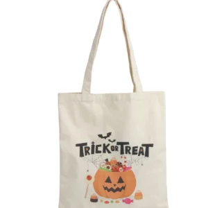 Printed Canvas Tote Women′s Shoulder Bag Holiday Decorated Candy Tote Bag - Image 5