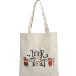 Printed Canvas Tote Women′s Shoulder Bag Holiday Decorated Candy Tote Bag - Image 6