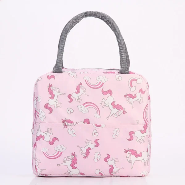 Printing Pattern Cooler Lunch Box Portable Insulated Lunch Bag Thermal Food Picnic Lunch Bags for Kids