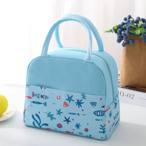 Printing Pattern Cooler Lunch Box Portable Insulated Lunch Bag Thermal Food Picnic Lunch Bags for Kids - Image 2