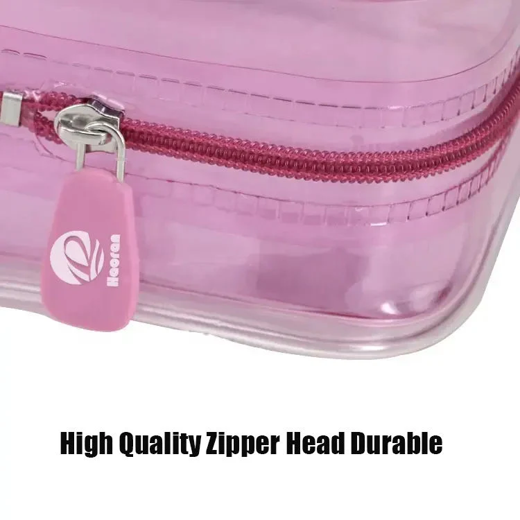 Professional Cute Mini Clear Cosmetic Transparent PVC Bag Travel Makeup Bag with Logo