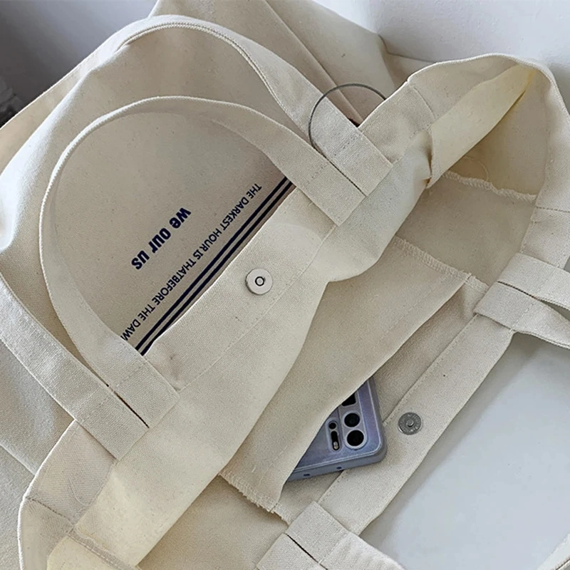 Quality Custom Printed Organic Cotton Canvas Tote Bag Printed Ropehandle Organic Cotton Canvas Bag