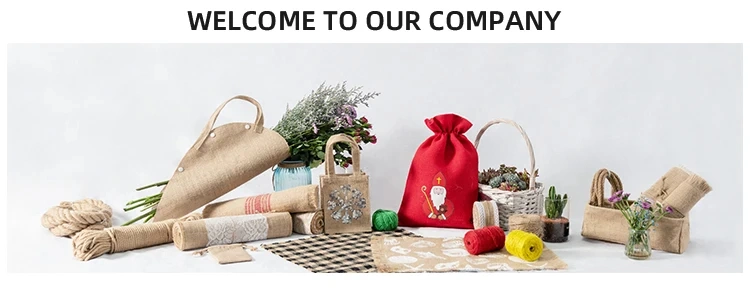 Reusable with Logo Fashion Waterproof Linen Natural Burlap Shopping Jute Tote Bag