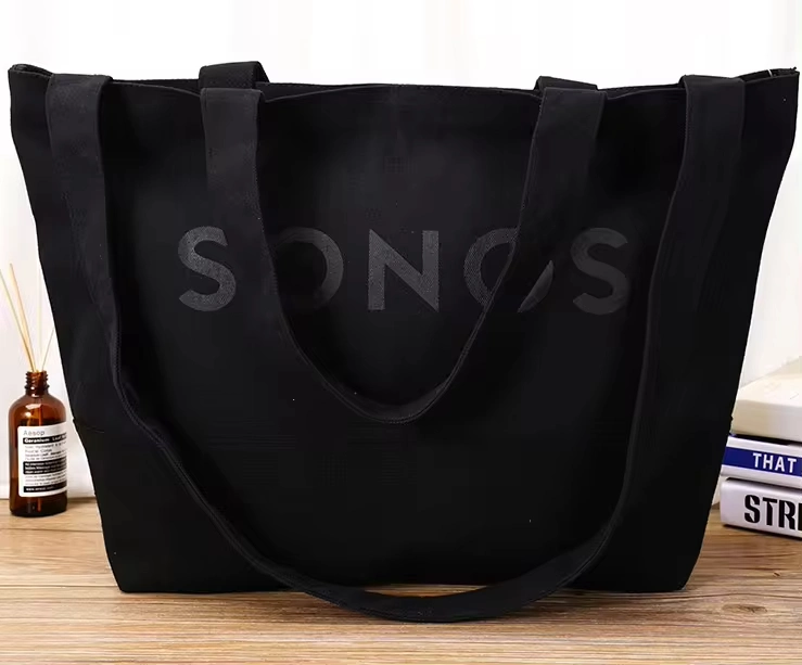 Shopping Bag with Logo Canvas Packing Tote Bags Hand Shoulder Cotton Bag