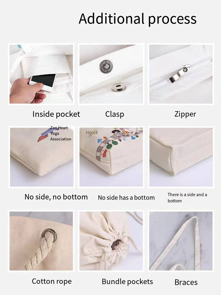 Simple Creative Fashion Cotton Bag Portable Sail Bag Single Shoulder Shopping Bag Customized Logo