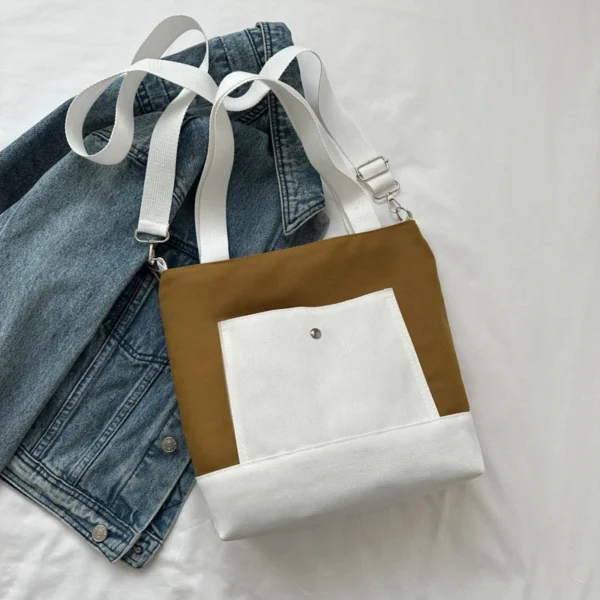 Simple Large Capacity Commuter Bag Fashionable Handheld Shoulder Bag for Classroom Tote Bag - Image 6