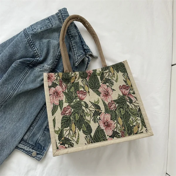 Simple and Stylish Large Capacity Tote Bag Casual Shoulder Bag Trendy Commuting Bag - Image 3