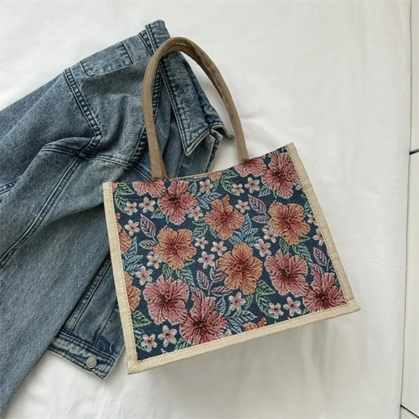 Simple and Stylish Large Capacity Tote Bag Casual Shoulder Bag Trendy Commuting Bag - Image 5