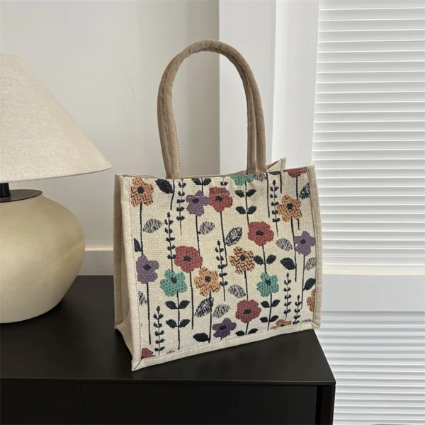 Simple and Stylish Large Capacity Tote Bag Casual Shoulder Bag Trendy Commuting Bag - Image 6