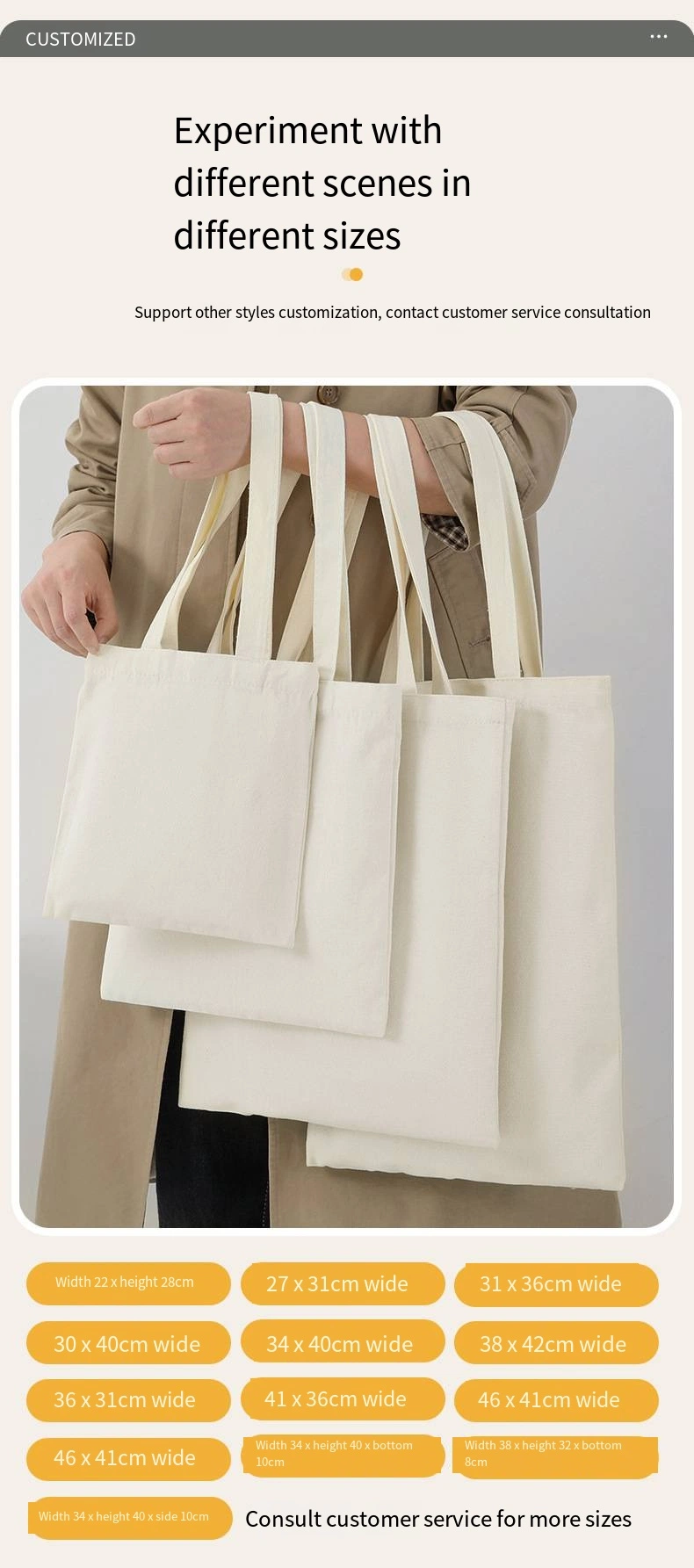 Solid Color Hand Canvas Bag Logo Student Single Shoulder Canvas Shopping Bag Wholesale Cotton Bag