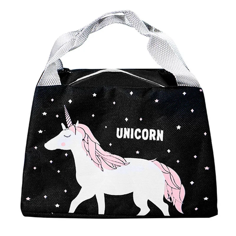 Thermal Insulated Lunch Box Tote Picnic Bag Milk Bottle Pouch Cartoon Cute Lunch Bag for Kids