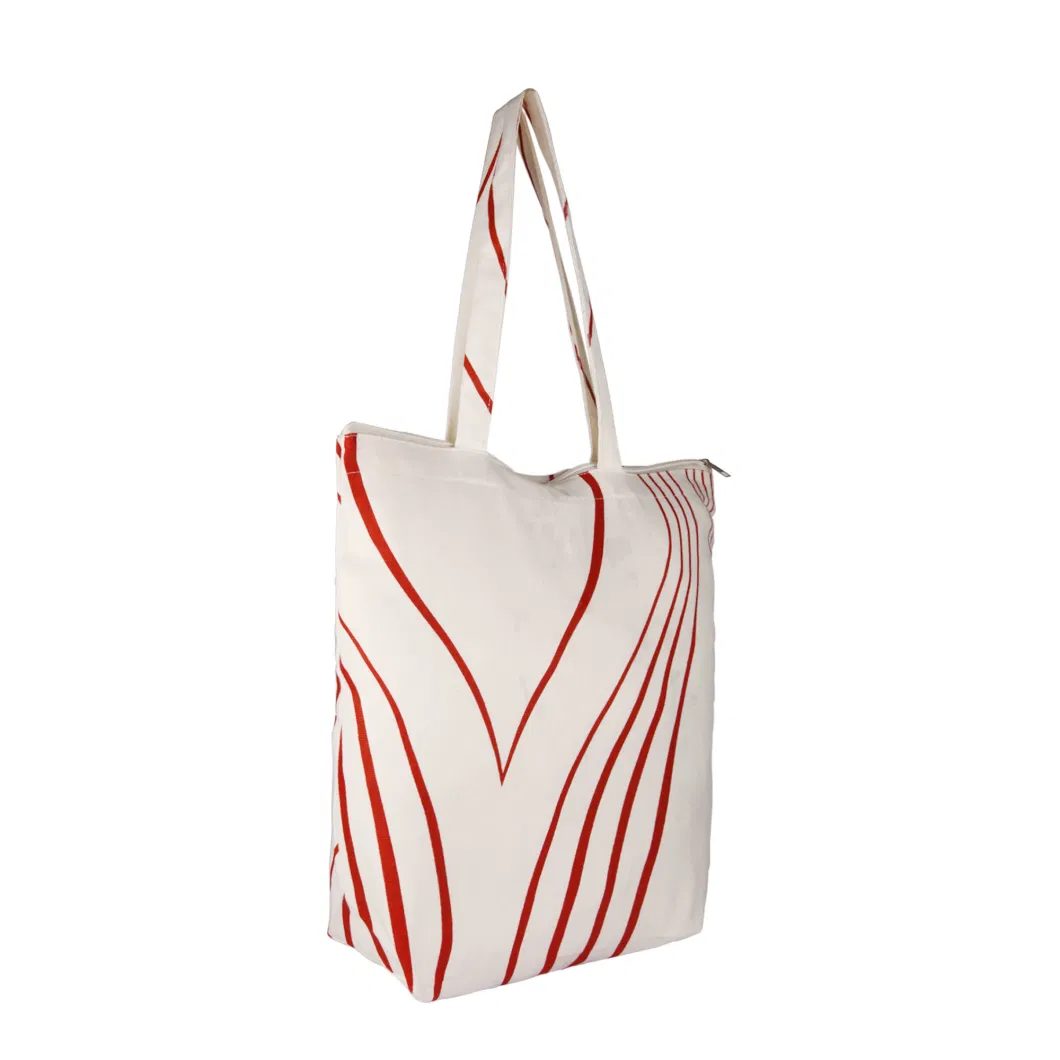 Top Quality Customized Logo Crossbody Canvas Bag Canvas Shopper Bag Cotton Tote Bags