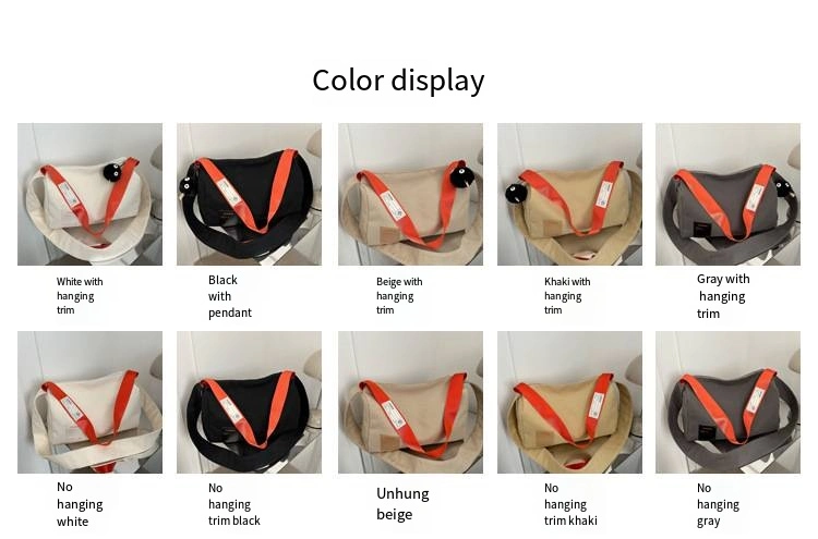 Tote Bag Casual Fashionable Crossbody Bag Simple Retro Large Capacity Shoulder Bag