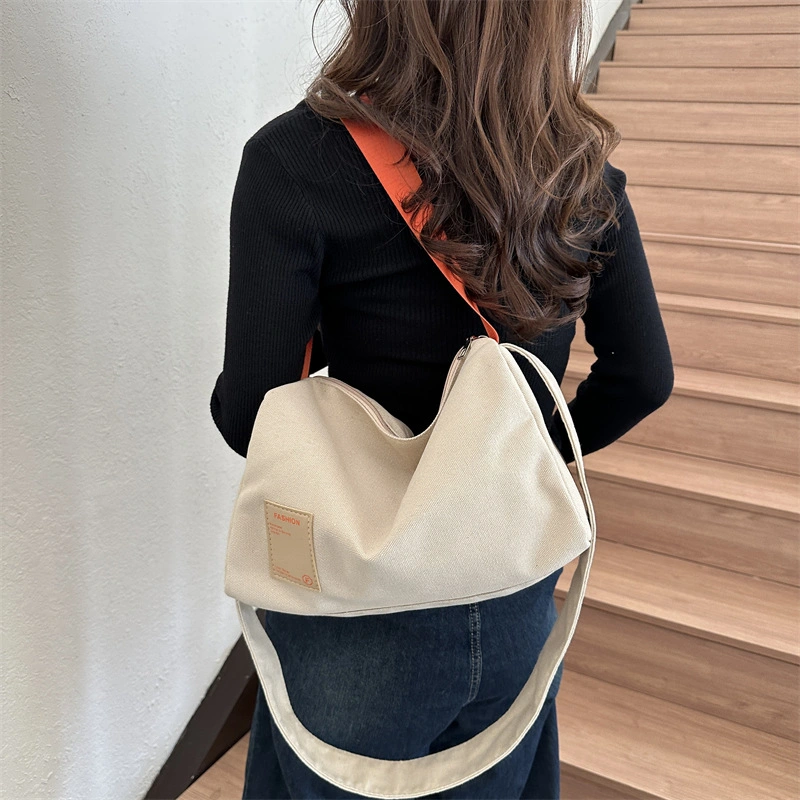 Tote Bag Casual Fashionable Crossbody Bag Simple Retro Large Capacity Shoulder Bag