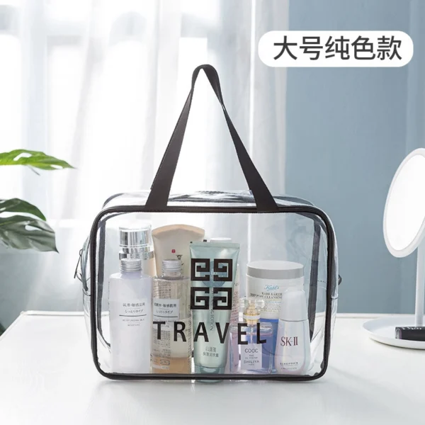 Transparent Makeup Bag PVC Toiletry Bag Travel Storage Bag - Image 5