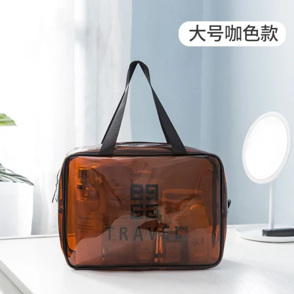 Transparent Makeup Bag PVC Toiletry Bag Travel Storage Bag - Image 6