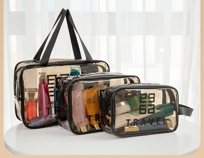Transparent Makeup Bag PVC Toiletry Bag Travel Storage Bag