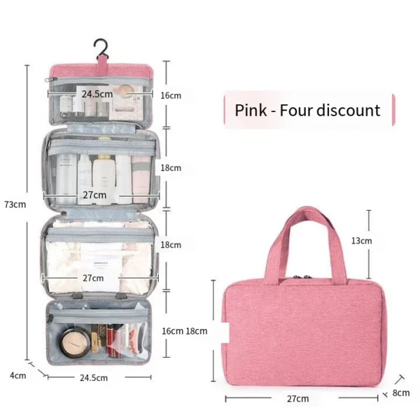 Travel Folding Dry and Wet Separation Makeup Bag Makeup Storage Bag - Image 3