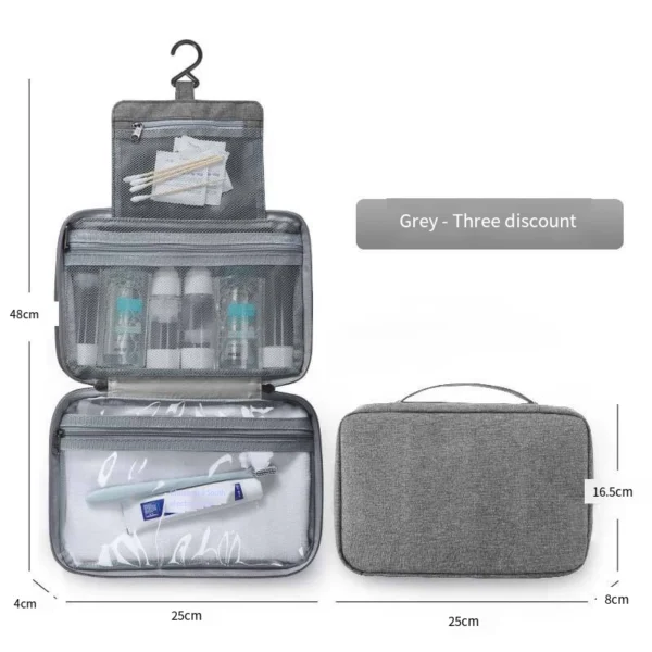 Travel Folding Dry and Wet Separation Makeup Bag Makeup Storage Bag - Image 5
