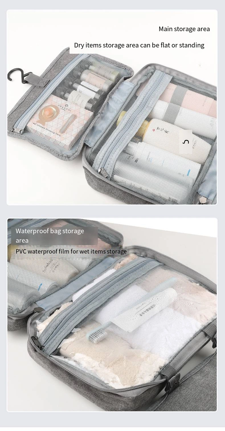 Travel Folding Dry and Wet Separation Makeup Bag Makeup Storage Bag
