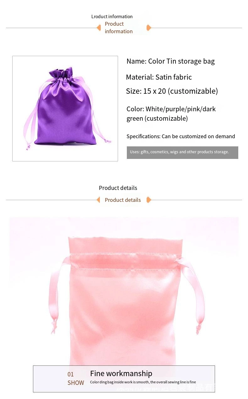 Underwear Wig Storage Bag Color Ding Bag Bundle Pocket Can Print Logo
