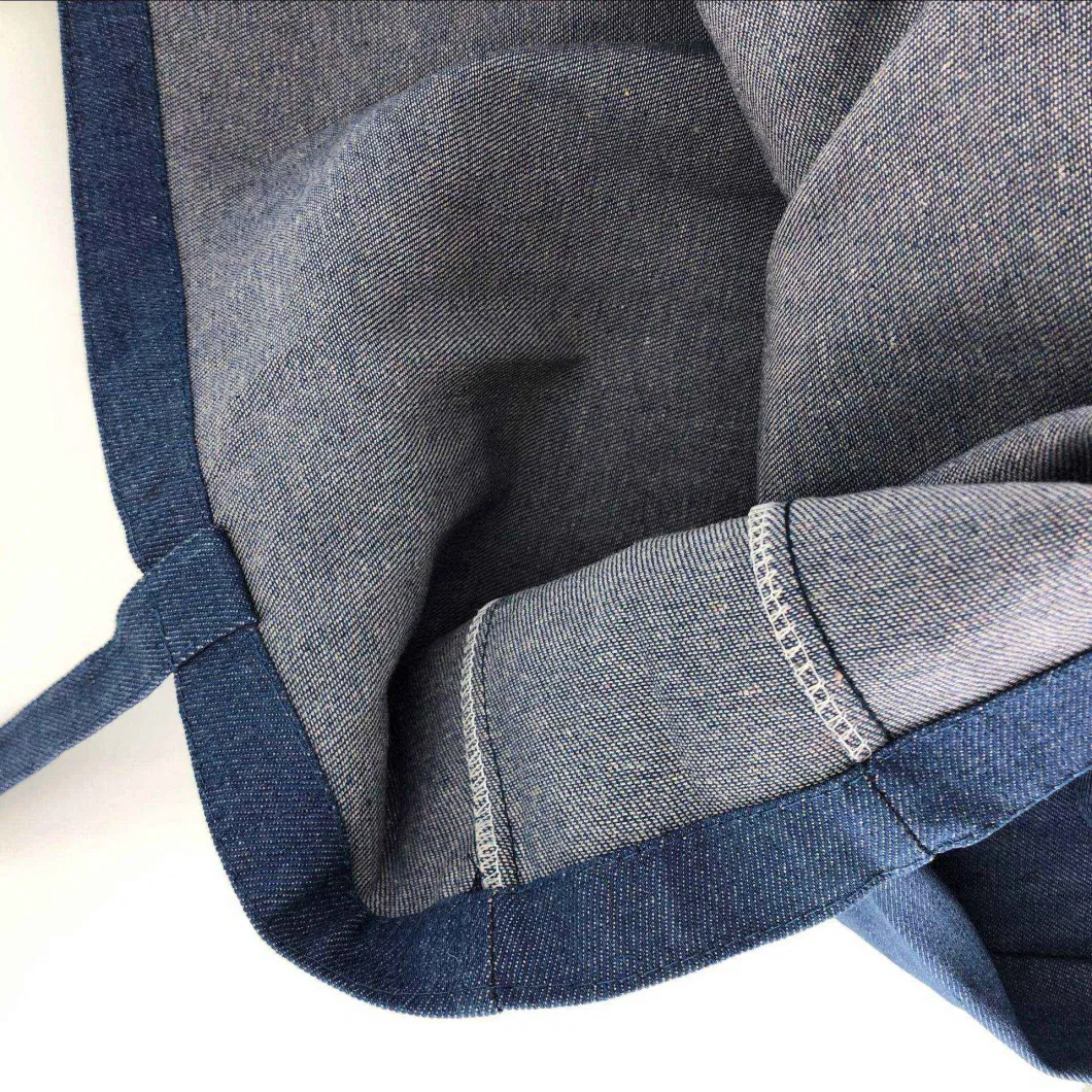 Unisex Denim Canvas Shoulder Bag Eco Recycled Retro Denim Shopping Bag Canvas Tote Bag