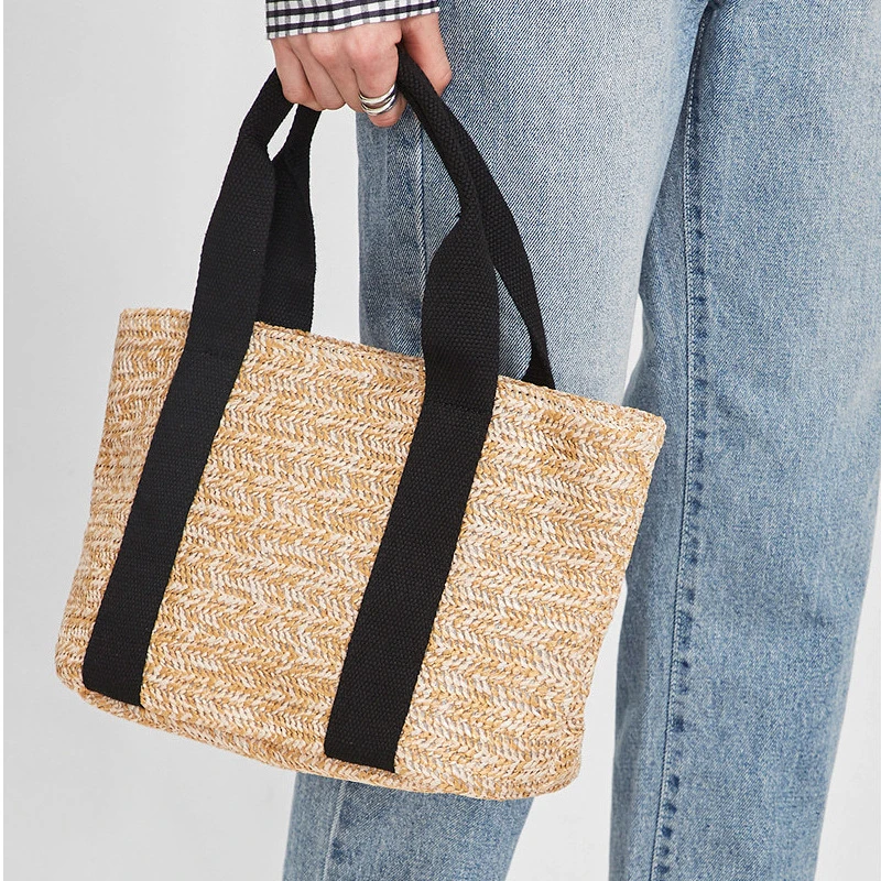 Vegetable Basket Straw Bag Beach Bag Holiday Casual Women&prime;s Handbag