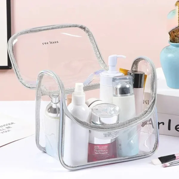 Waterproof Clear Transparent Beauty Travel PVC Custom Cosmetic Make up Makeup Bag - Image 5