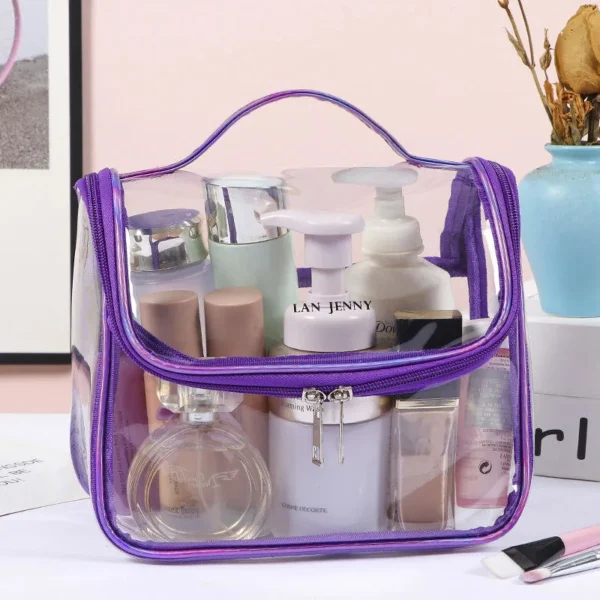 Waterproof Clear Transparent Beauty Travel PVC Custom Cosmetic Make up Makeup Bag - Image 6